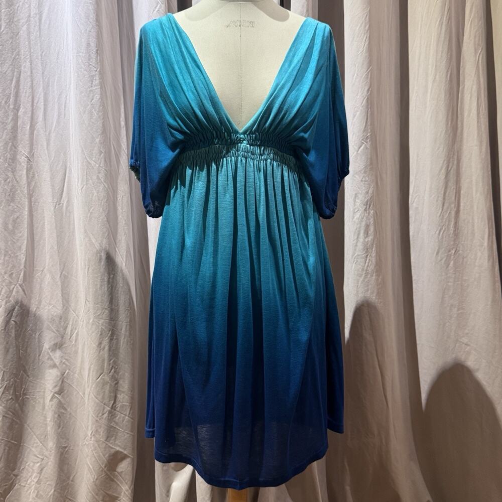 Orion London VTG 90s Cotton Jersey Ombré Dye Dress Unworn Deadstock M